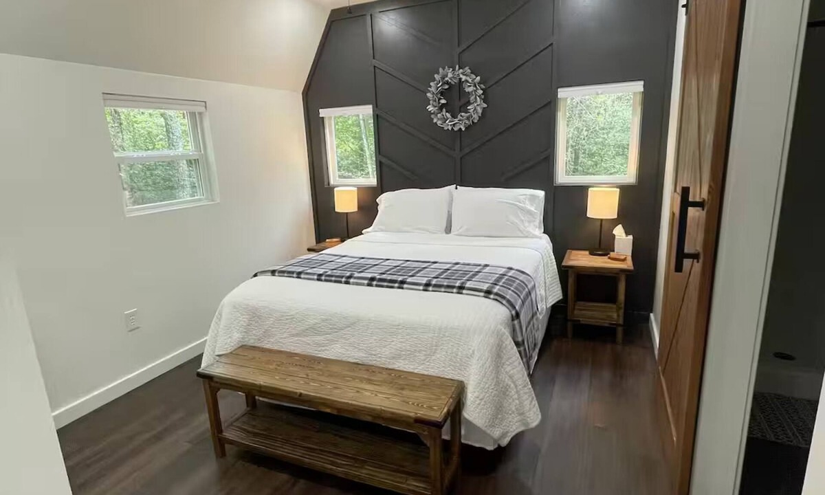 Taylorsville Cottage | Cozy Tiny Home tucked in the woods w/firepit