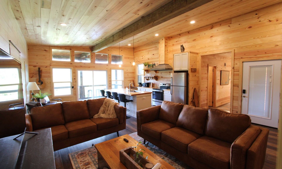 Chatham Cabin | HootnHoller at this secluded 3-bedroom cabin on beautiful Caney Lake.