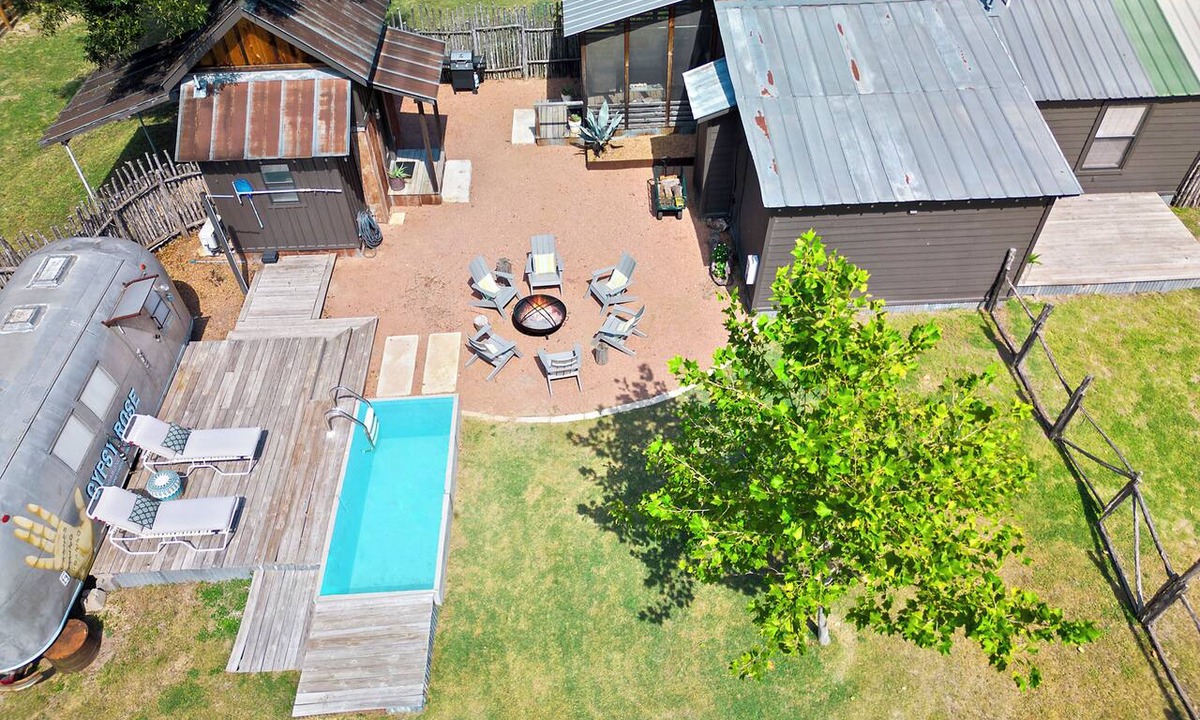 Comfort House | Luxury 3 Bedroom House with Airstream, Cabin, Private Fireplace, and Plunge Pool
