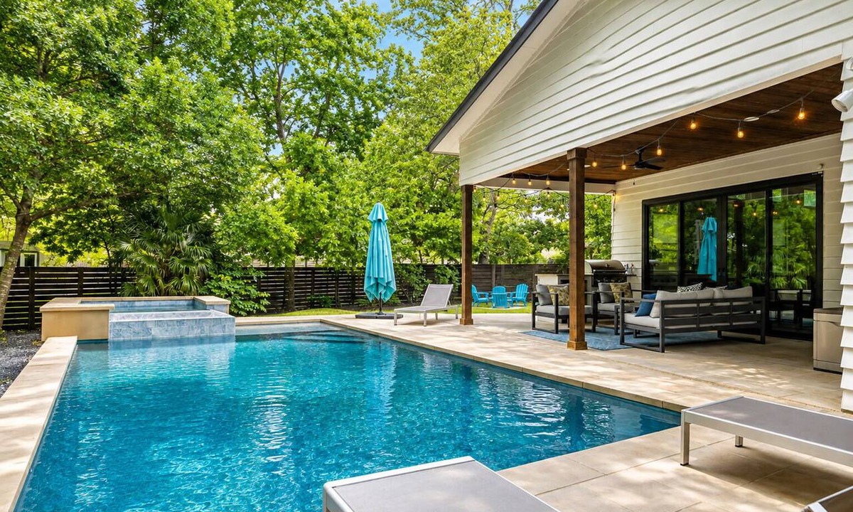 Galindo House | Luxury South Lamar Oasis | Pool, Spa & Fire Pit