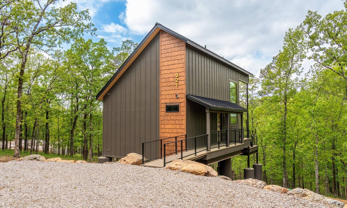 Hot Springs Resort | The Eagle at In the Trees, Hot Tub, Mountaintop, Fireplace, Luxury