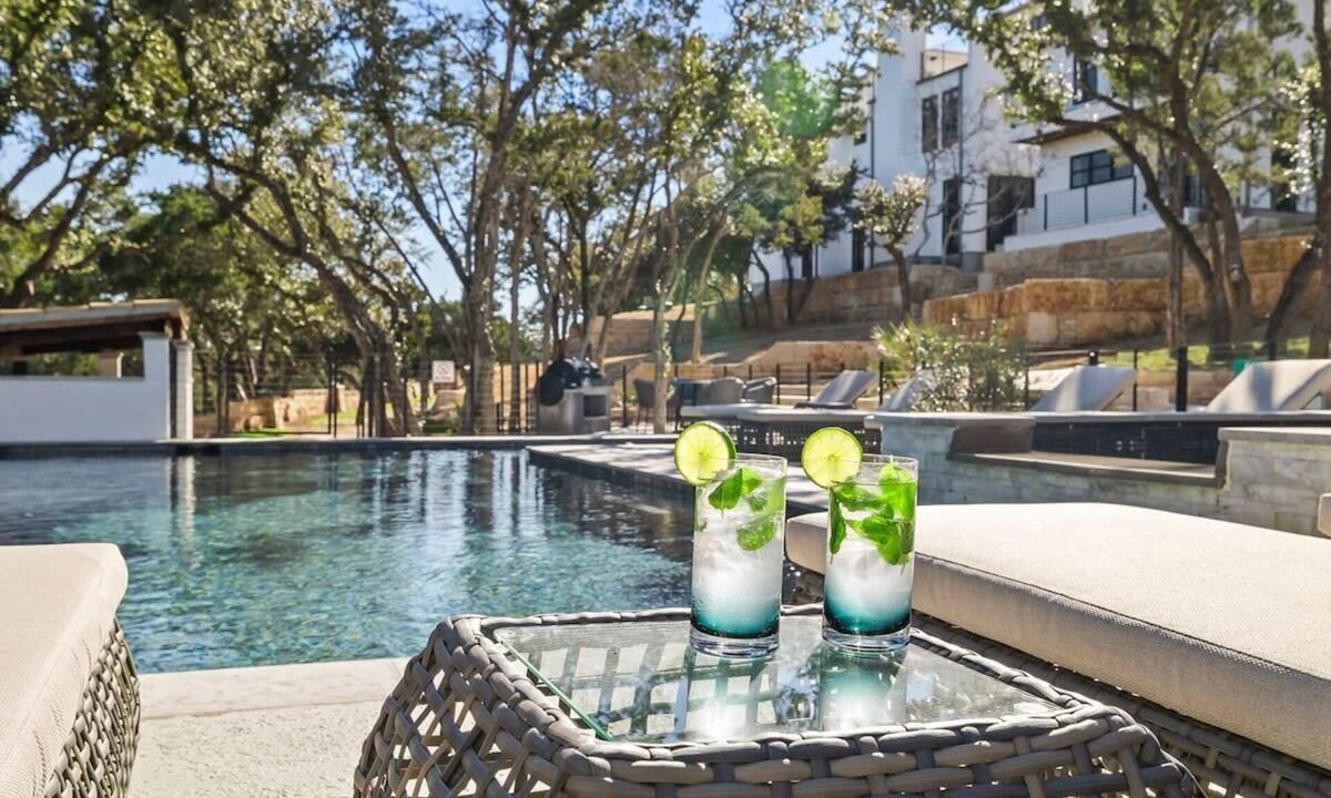 Spicewood Villa | Villa 1 | 2BR | Firepit | Pool | Hot tub | Yoga