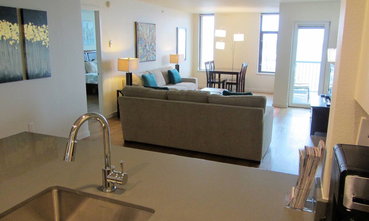 Downtown Seattle Apartment | Water Views ~ 1 Blk to Pike Place Market, Walk to Stadiums, 2 King Beds