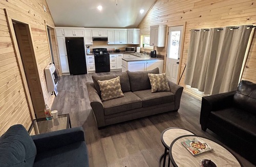 Elkins Cabin | Access the trails just across the road from the cabin. Plenty of parking.