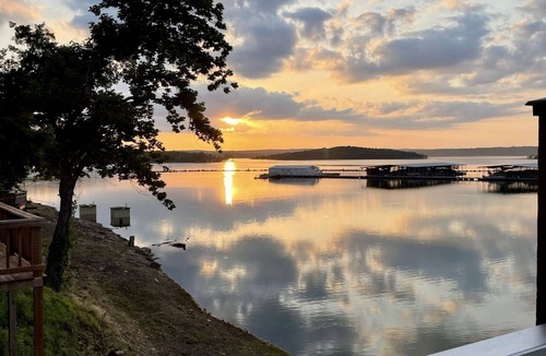 Cookson Cabin | AMAZING LAKE VIEWS DOUBLE DECK WITH HOT TUB AND 2 PORCH SWINGS
