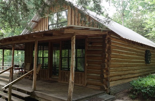 Nacogdoches Cabin | Antlers - An authentic log cabin experience in the forest at Stag Leap Cabins!