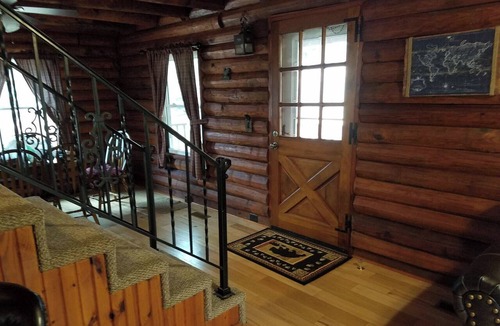 Mountain Home Cabin | Authentic Log Cabin in the Southern Ozark Mountains with hot tub