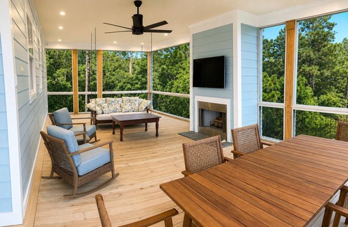 Pass Christian House | Beautiful Waterfront House with Pool, Dock, Screened In Porch