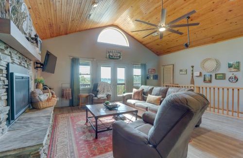Sylvan Shores House | Beaver Lake Home w/Game Room, Boat Slip & Views!