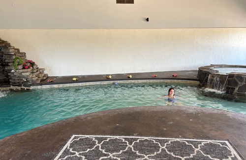 Beaver Shores House | Beaver lakeview home with indoor pool.Boat launch and swim area in neighborhood.