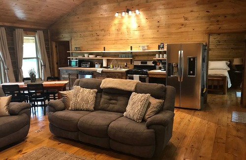 Combs Cabin | BUCKEYE Creekside Cabin Ride to the trails from the cabin