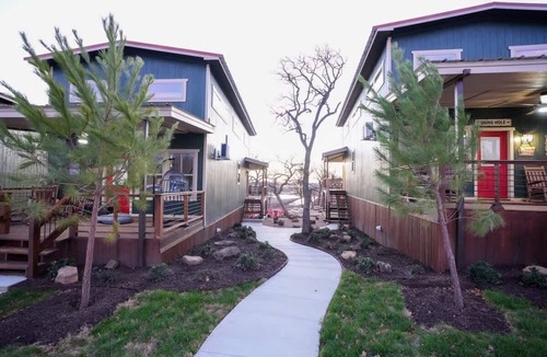 Bridgeport Cabin | Cabin 12 - CampQYB- Modern Lux Rustic Cabin, Hot Tub, FirePit, Games