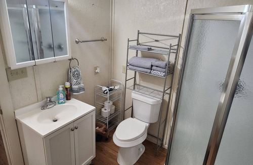 Breckenridge Apartment | Cozy 1 room tiny home studio in lovely Breckenridge with covered front porch!