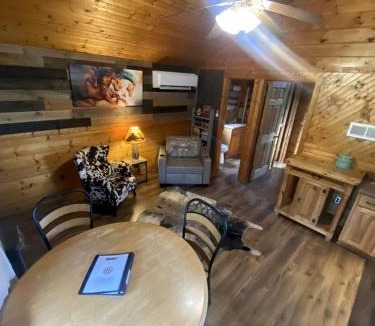 Paluxy House | Cozy Texas Cabin Retreat with Hot Tub & Scenic Outdoor Spaces in Bluff Dale, Texas