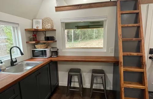 Taylorsville Cottage | Cozy Tiny Home tucked in the woods w/firepit