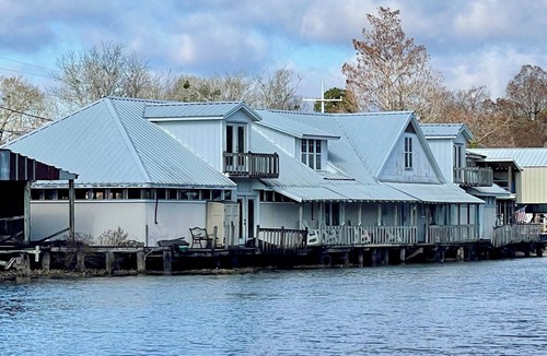 Pierre Part Apartment | Cozy waterfront studio apartment with a covered deck on Bayou Pierre Part.