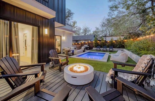 Chestnut House | Downtown Designer Estate | Heated Pool/Spa+Theater