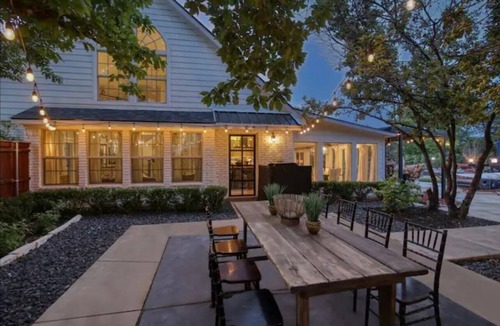 McKinney House | Farmhaus Oasis Family home perfect resort style rental with pool and large lot
