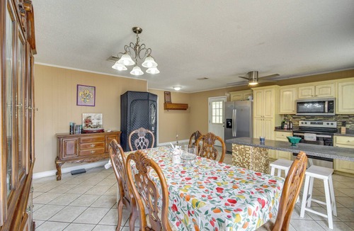 Carriere House | Fenced-In Yard + Patio: Pet-Friendly Carriere Home
