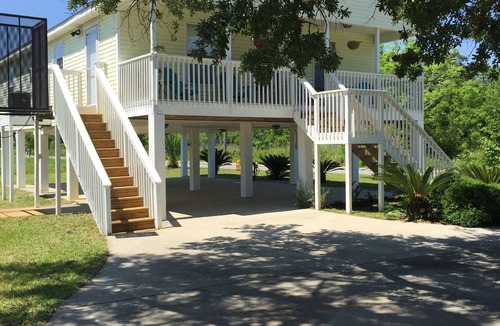 Pass Christian House | Great getaway, center town, beach, lovely grounds, seating downstairs, elevator