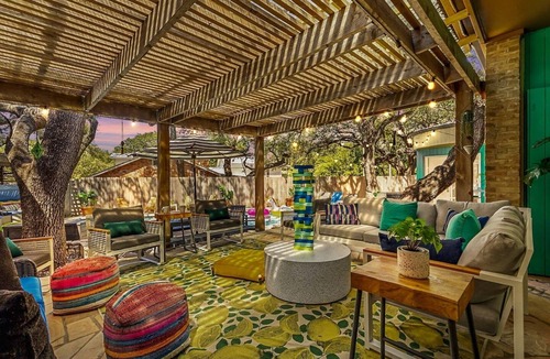 Medical Center District House | Heated Pool, Cabana, Fire Pit, Game Room & Arcade!