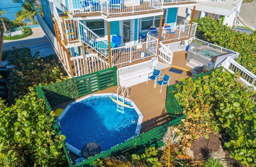 Stuart House | Heaven Can't Wait: ON the BEACH! Heated pool + hot tub, private dock. 7BR/5BA