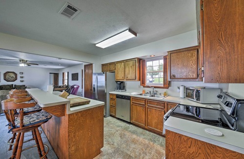 West Livingston House | Lakefront Livingston Home w/Dock, 1 Mi to Launch!