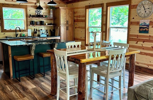 Athens Cabin | Livin on the Edge Cabin in Albert Pike Recreation Area. Beautiful place to stay!