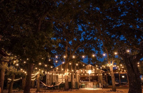 Round Mountain House | Luxury Airstream Campsite Nestled Beneath Oak Trees Outside of Austin, Texas