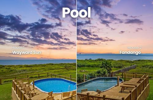 Crystal Beach House | Luxury Beachfront Escape 2 Homes, Pools & Hot Tubs
