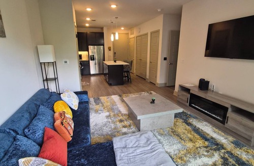 Frisco Original Donation Apartment | Luxury Frisco with 2 queen beds sleeps 4 Universal kids resort, FIFA Stay!
