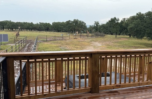Lampasas House | Luxury Giraffe experience in our luxurious 4 bedroom solar powered Giraffe House
