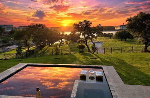 Highland Lake Estates House | Luxury Lake Travis Retreat: Lake Access, Game Room, Pool, Dock & 3 King Beds!