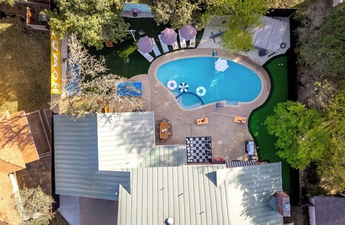 Vance Jackson House | Luxury Retreat Heated Pool Spa Game Room