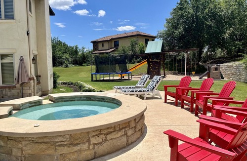 Lower Basin Lake Travis House | Magnificent Estate with HEATED pool, Across from Lake Austin