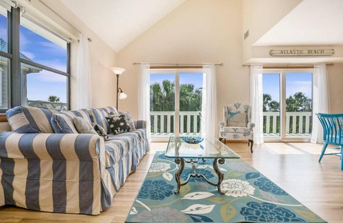 St. Augustine Beach House | Oceanfront Home Cozy Beach House BBQ Dogs OK