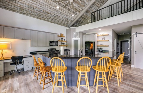 McQueeney House | Outdoor Entertainment Space: Home in McQueeney