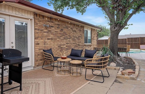 The Colony House | Pool Retreat Near Grandscape | Game Room & BBQ