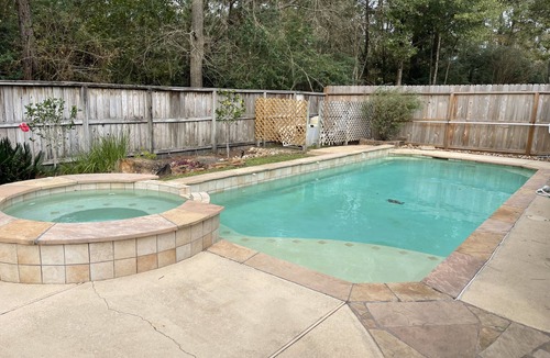 Alden Bridge House | Pool & spa in The Woodlands. Available September 12th, 2026!