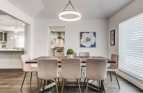 Far North Dallas House | Prestonwood Modern Gorgeous 4 Bed 3 Bath Home Pool Fast Wifi 2 Car Garage with EV charger!