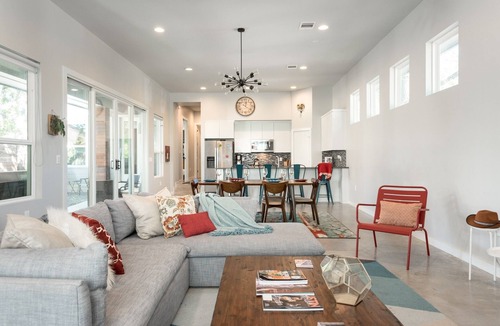 Blackshear-Prospect Hill House | Relax in this Top-Rated 5BR/4BA East Austin House with Private Patio