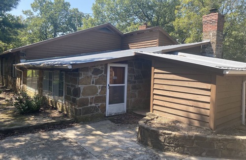 Dennard Cabin | Secluded rustic getaway with your own private waterfall in the front yard