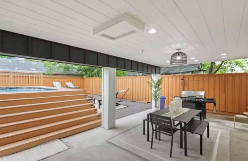 Kessler House | Serenity Pool + Patio Hideaway in Dallas