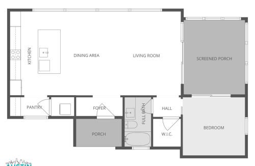 Galindo Apartment | SoCo 1BR/1BA King Suite + Sunroom Porch, Near Zilker Park by Austin Vacay