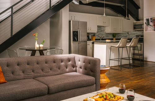 Theater District Apartment | Sonder The Hogg Palace | Stellar Lofted Two-Bedroom Apartment
