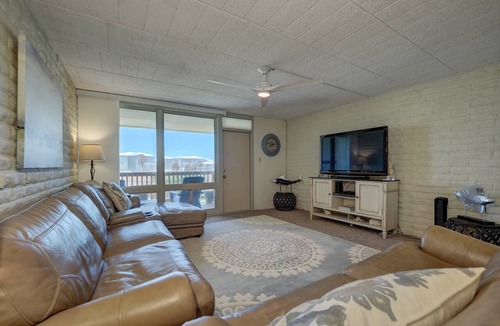 Shibui Sands Condo | Spacious 3BR condo in Port Aransas with pool view, sleeps 8 comfortably.
