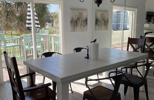Pirates Beach House | Steps from the Ocean at Pirates Beach! Sit on the deck and watch the waves.