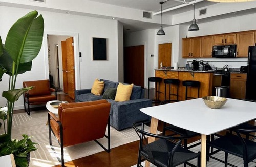 Arts/Warehouse District Apartment | Stylish Industrial Loft in Warehouse District