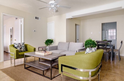 Oak Lawn Apartment | Stylish pad with patio and trail access