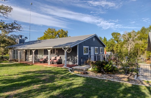 Cedar Creek House | The Outdoor Oasis Pool with No Heat/Fire Pit/Ponds